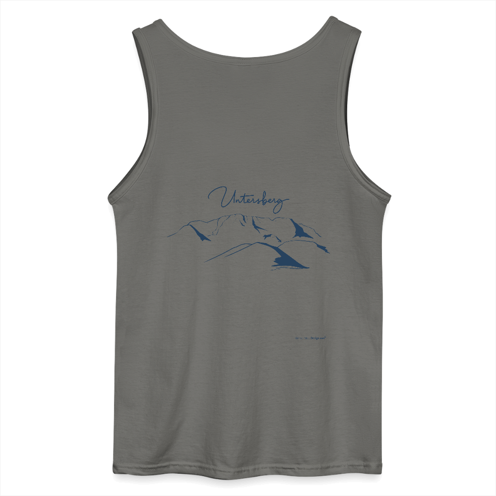 Untersberg Männer Tank Top vers. Farben 2xDruck schwarz - Anthrazit