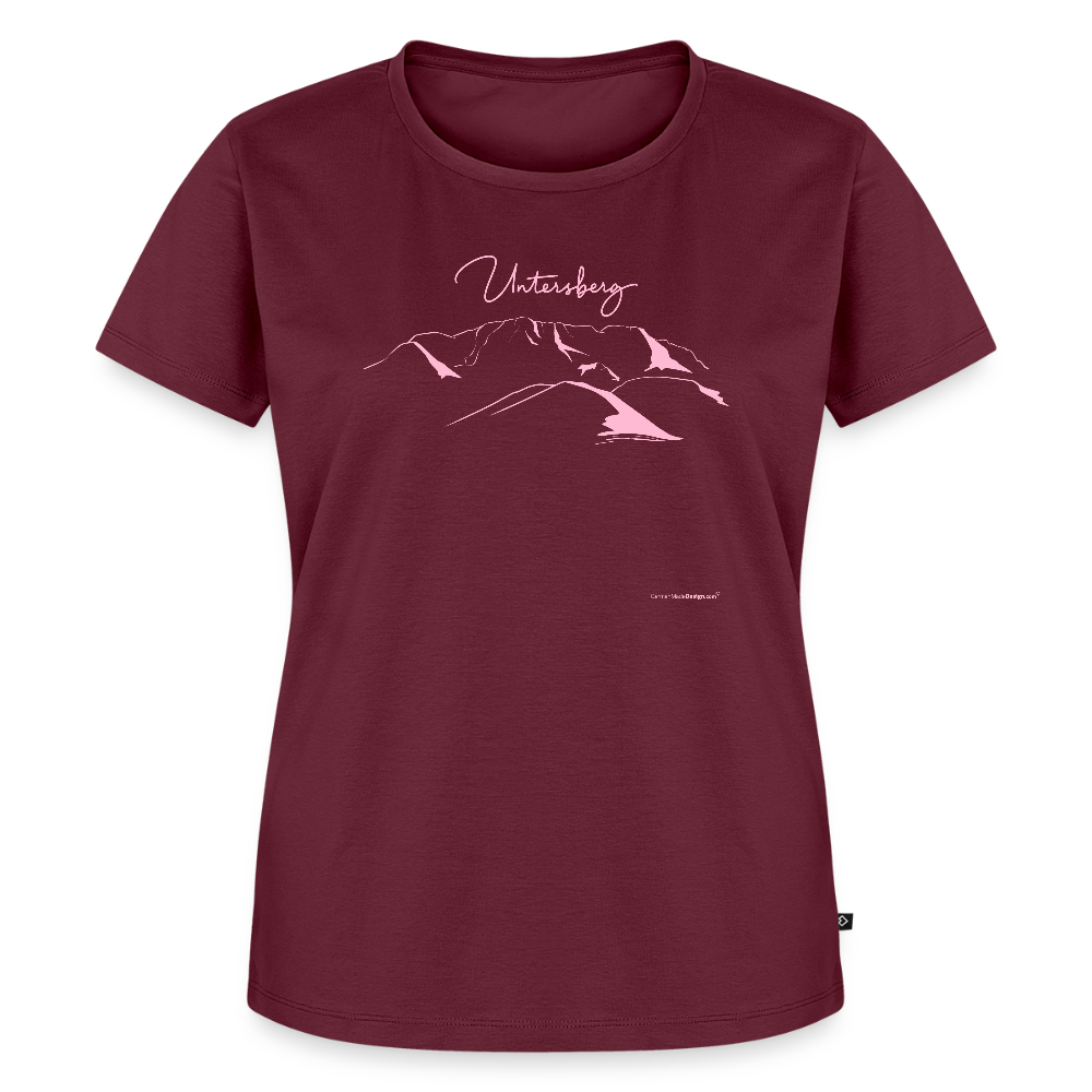 Untersberg Frauen Premium T-Shirt vers. Farben 1xDruck Rosa - Burgunderrot