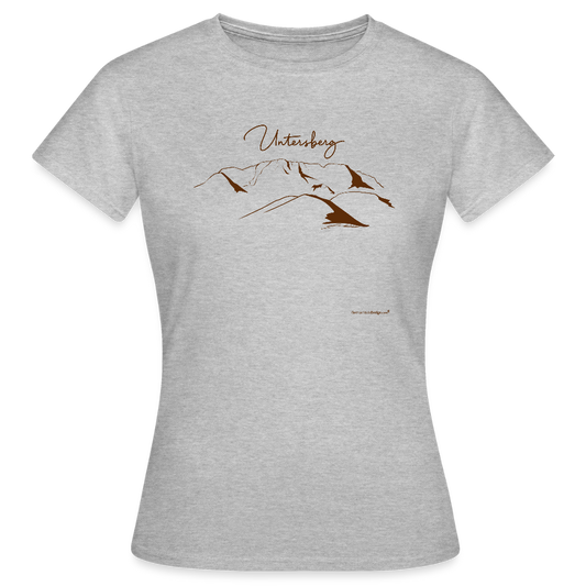Untersberg Frauen Premium T-Shirt in vers. Farben Schokobraun - Grau meliert