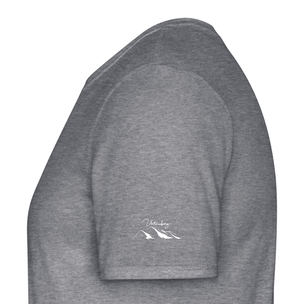 Untersberg Männer Premium T-Shirt vers. Farben 4xDruck Weiss - Graphit meliert
