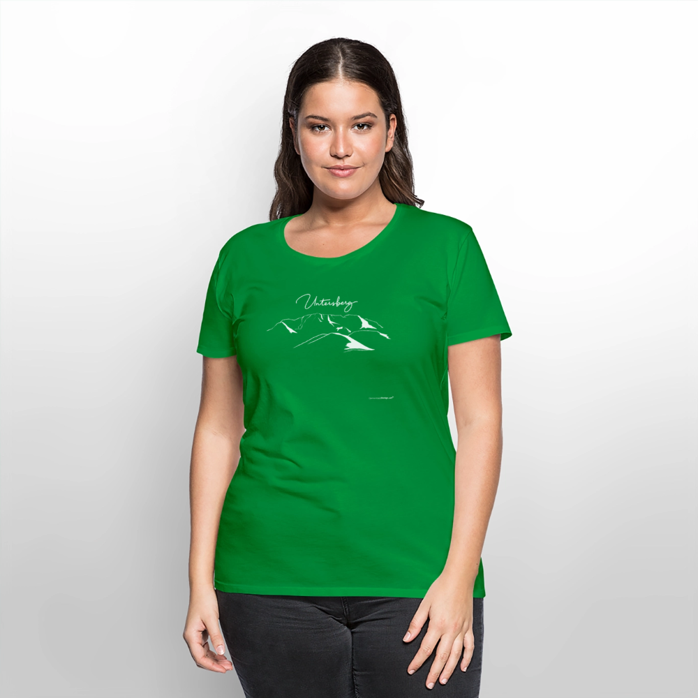 Untersberg T-Shirts Frauen vers. Farben 1xDruck weiss - Grün