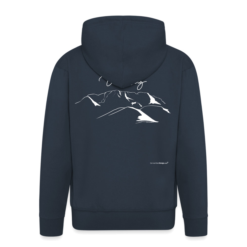 Männer Premium Kapuzenjacke - Navy