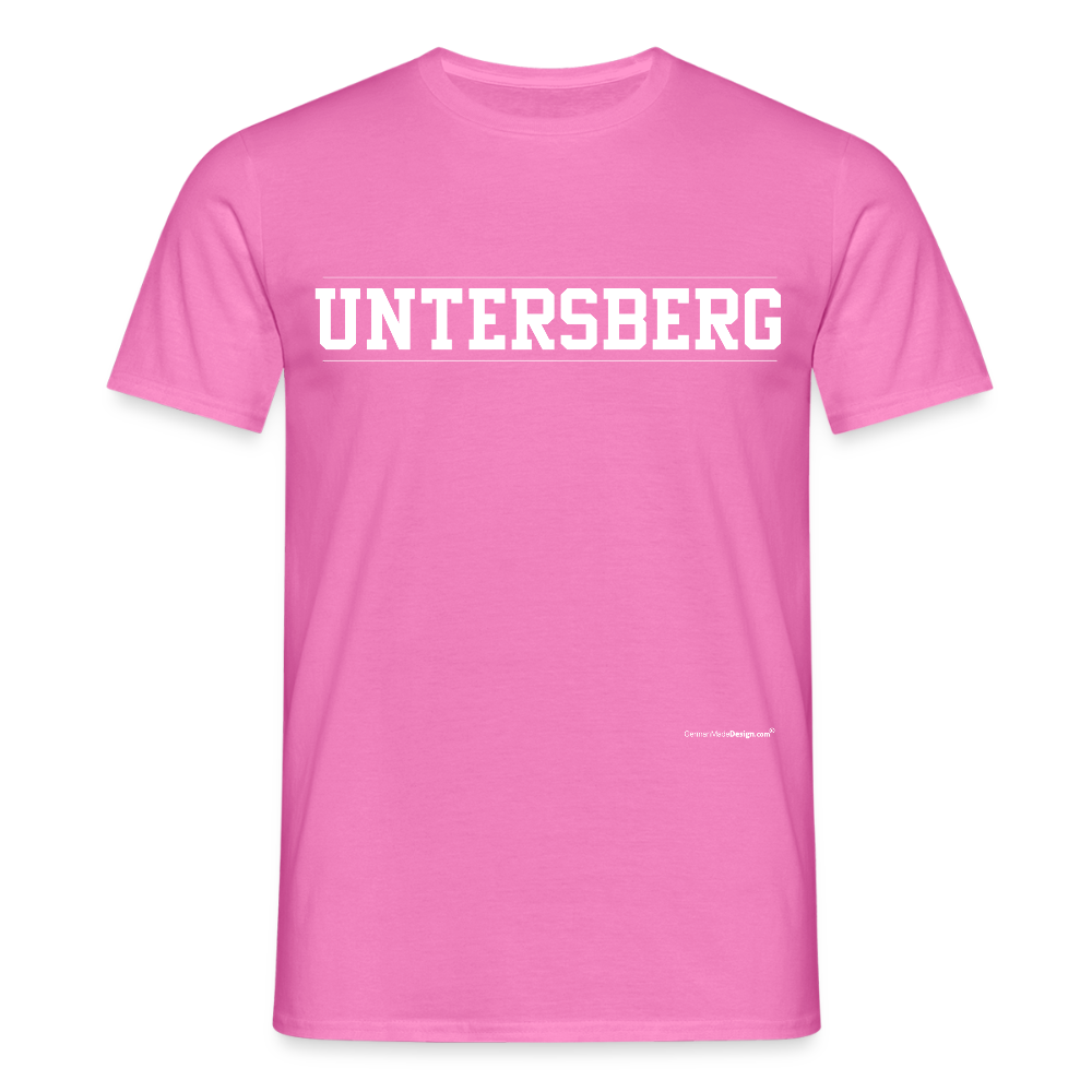 UNTERSBERG Schriftzug - Männer T-Shirt Premium Qualität - Pink