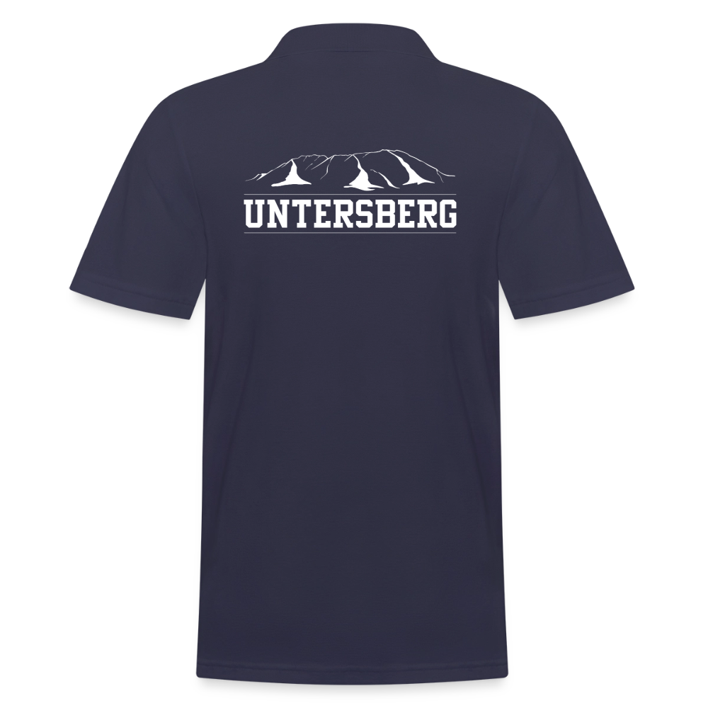 Männer Poloshirt "Untersberg" exklusiv in schwarz - Navy