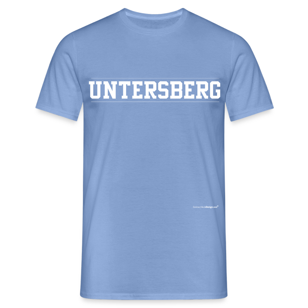 UNTERSBERG Schriftzug - Männer T-Shirt Premium Qualität - carolina blue