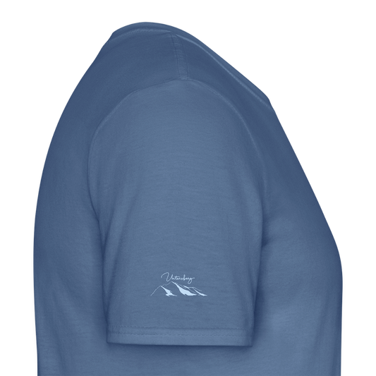 Untersberg Männer Premium T-Shirt Blau 4xDruck Sky - Taubenblau 