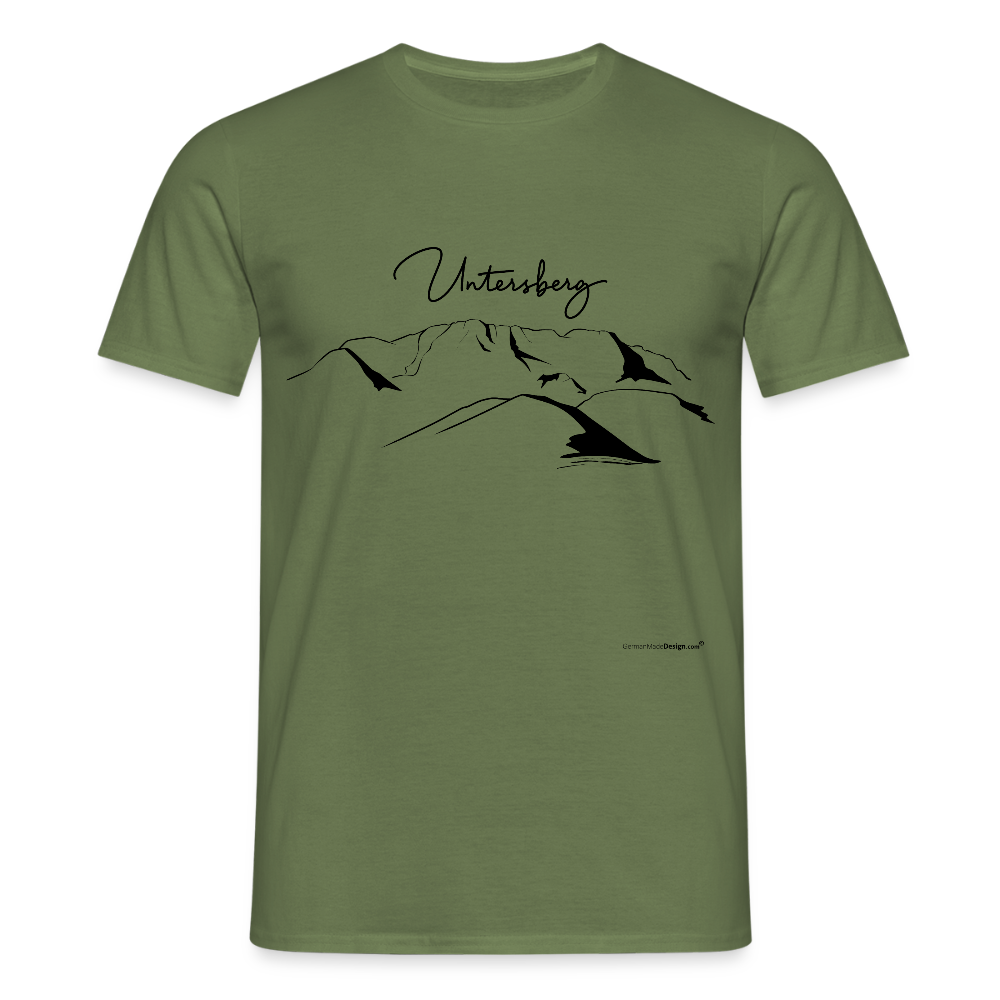 Untersberg Männer Premium T-Shirt vers. Farben 4xDruck Schwarz - Militärgrün