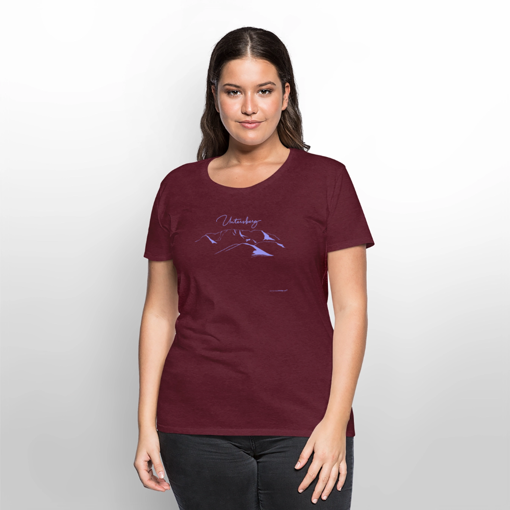 Untersberg Frauen Premium T-Shirt vers. Farben hellblau - Burgunderrot