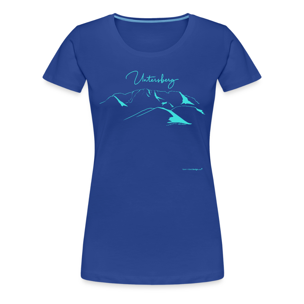 Untersberg Frauen Premium T-Shirt vers. Farben Türkis - Königsblau