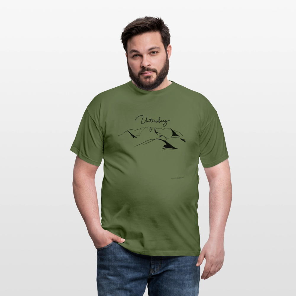 Untersberg Männer Premium T-Shirt in vers. Farben 1xDruck Schwarz - Militärgrün