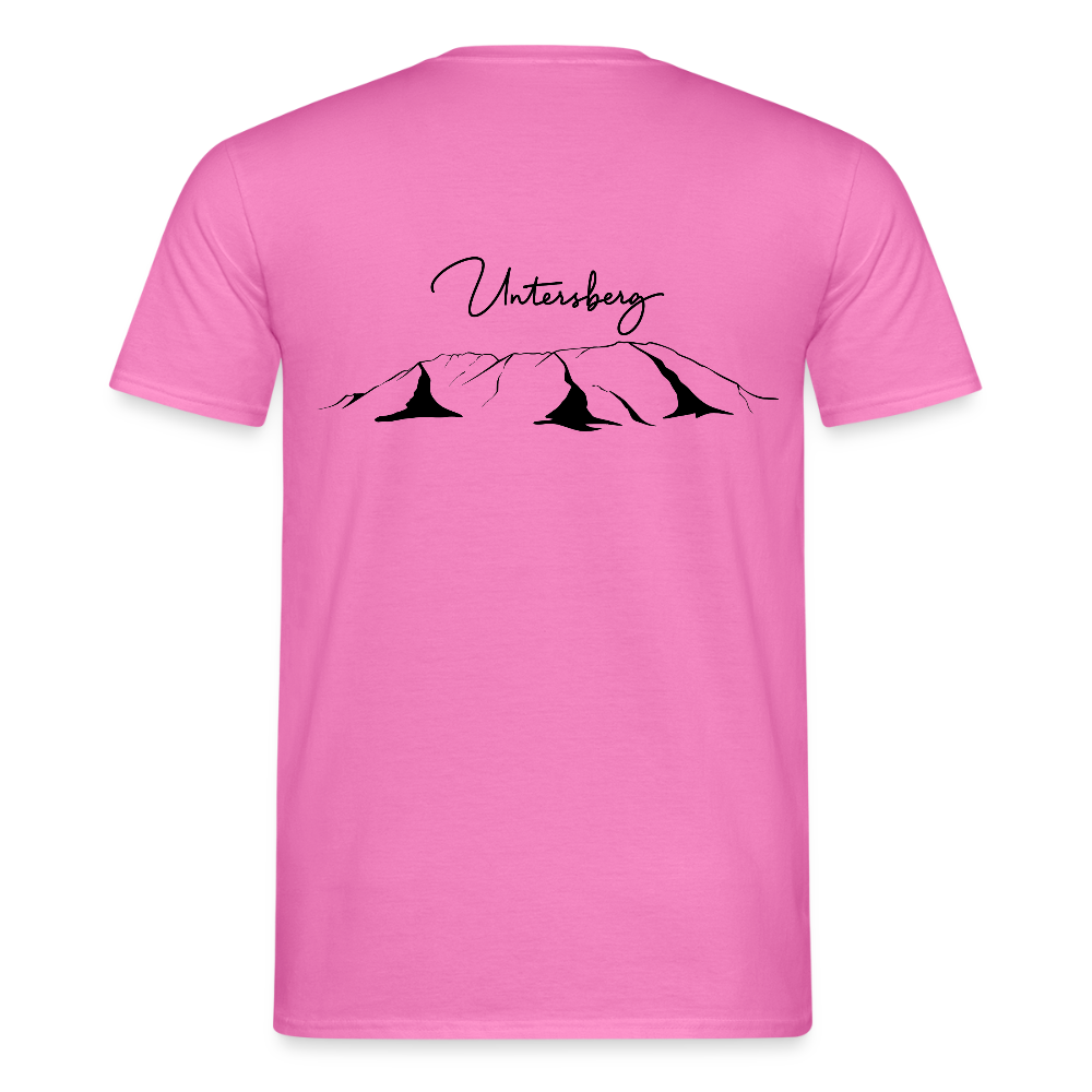 Untersberg Männer Premium T-Shirt vers. Farben 2xDruck Schwarz - Pink