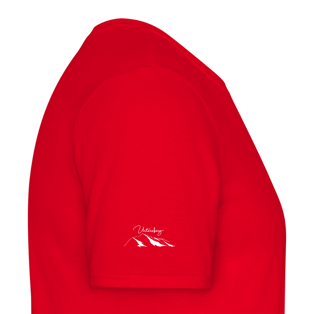 Untersberg Männer Premium T-Shirt vers. Farben 4xDruck Weiss - Rot