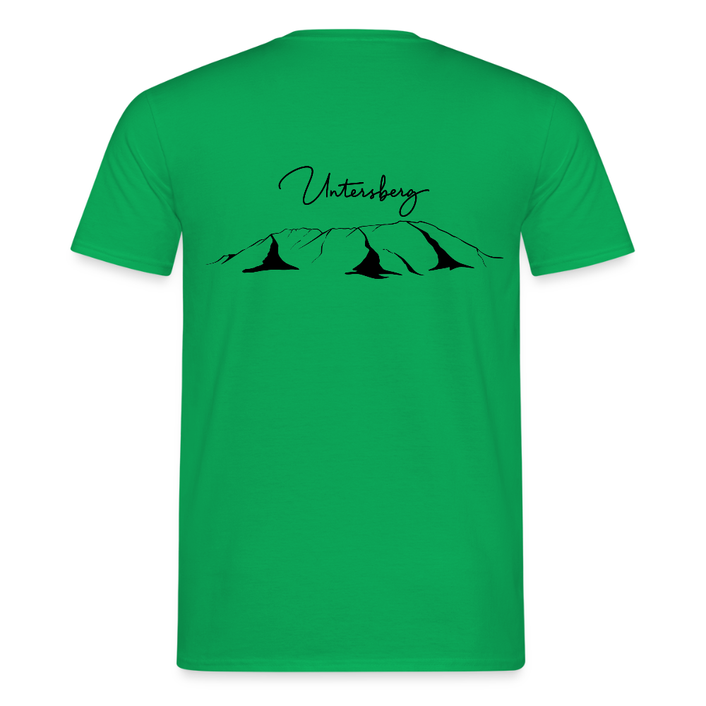 Untersberg Männer Premium T-Shirt vers. Farben 2xDruck Schwarz - Kelly Green