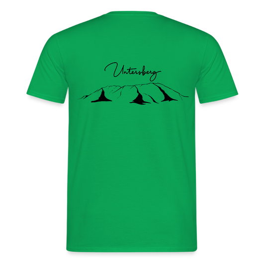 Untersberg Männer Premium T-Shirt vers. Farben 2xDruck Schwarz - Kelly Green