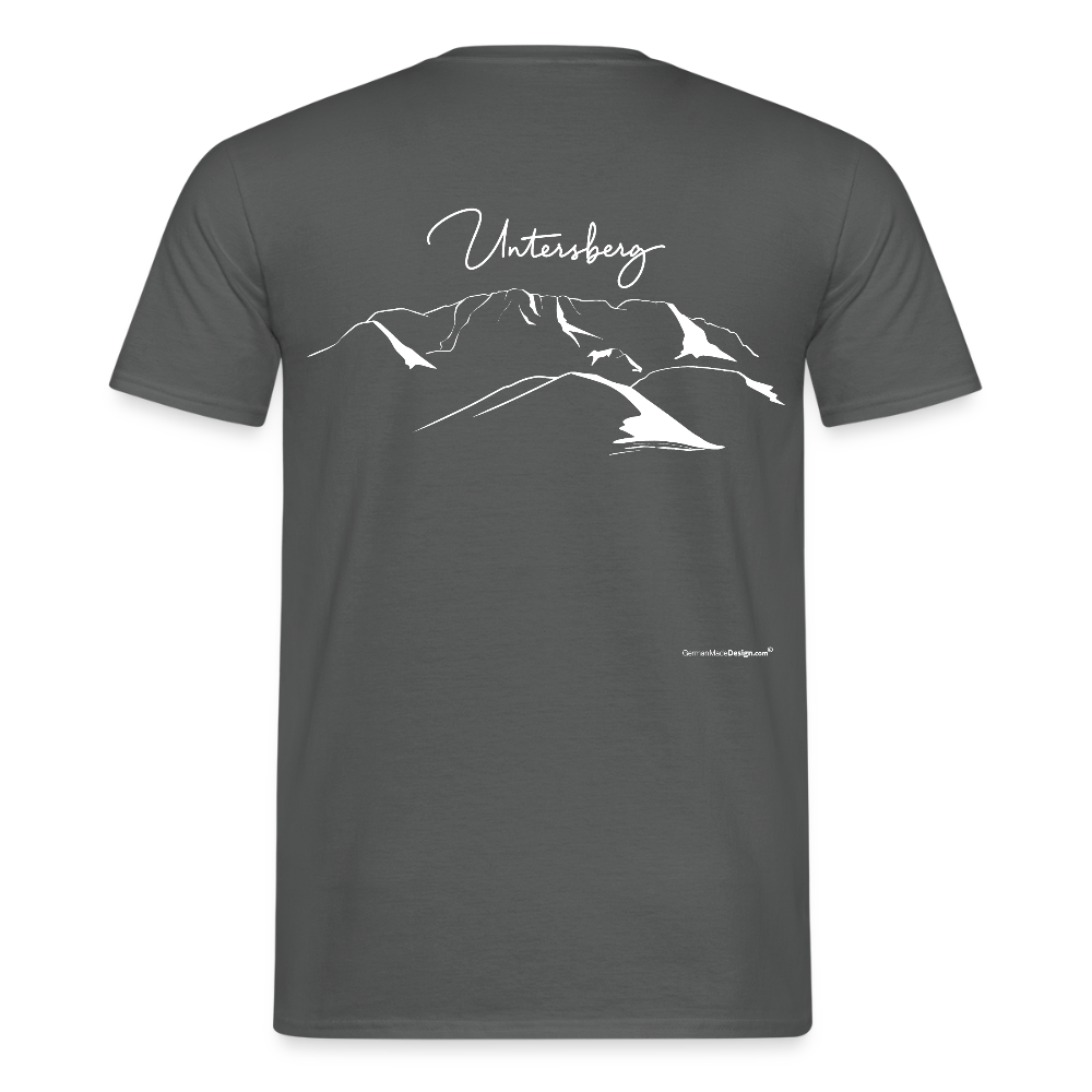 UNTERSBERG Schriftzug - Männer T-Shirt Premium Qualität - Anthrazit