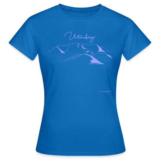 Untersberg Frauen Premium T-Shirt Königsblau 4xDruck Hellblau - Royalblau