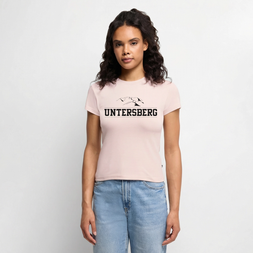 SLIM FIT Frauen Organic T-Shirt Stretch - Puderrosa