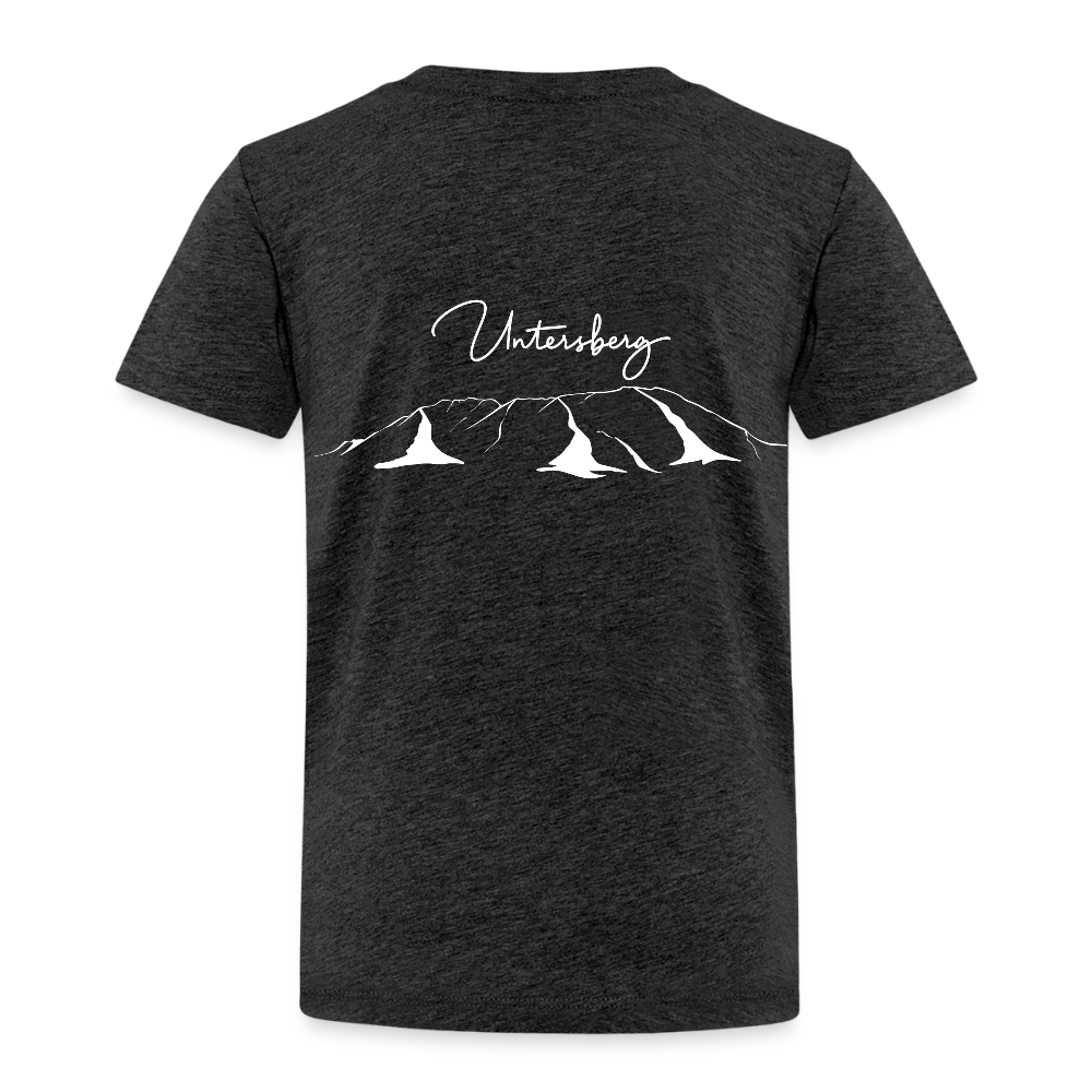 Untersberg Kinder Premium T-Shirt vers. Farben 2xDruck Weiß - Anthrazit