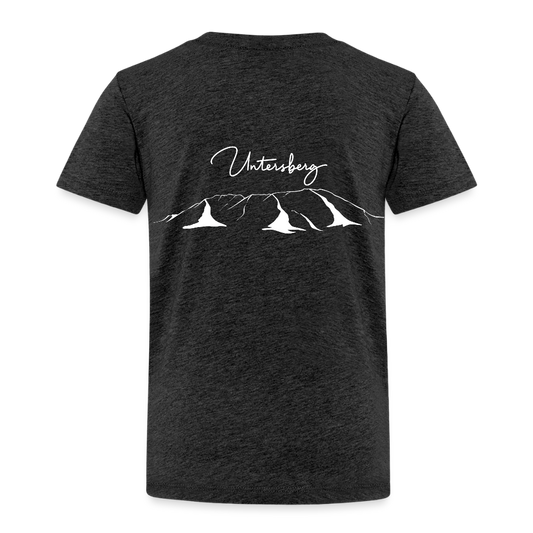 Untersberg Kinder Premium T-Shirt vers. Farben 2xDruck Weiß - Anthrazit