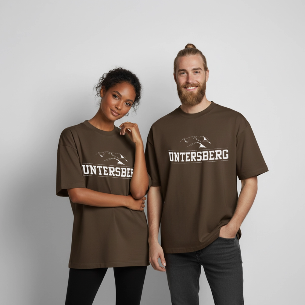 Heavyweight Unisex Boxy T-Shirt von stanley/stella - Dunkelbraun