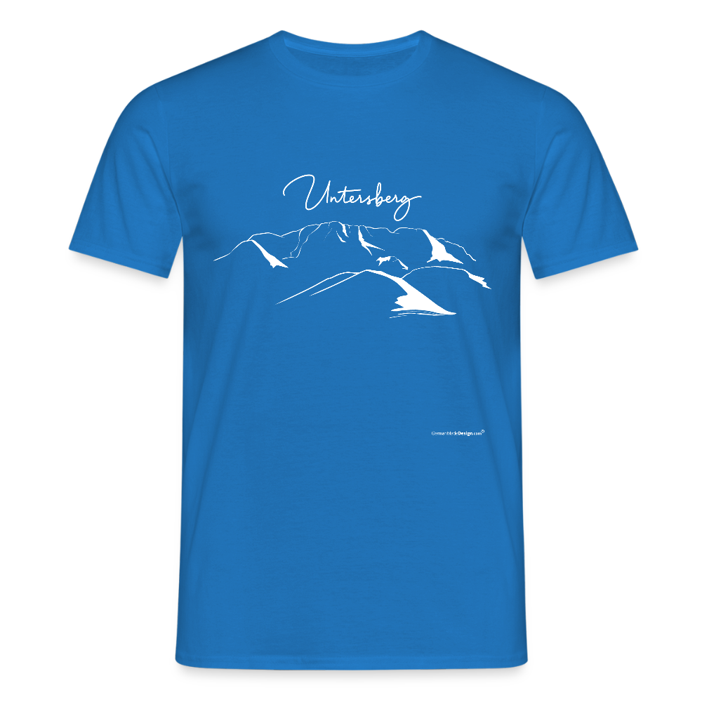 Untersberg Männer Premium T-Shirt vers. Farben 2xDruck Weiss - Royalblau