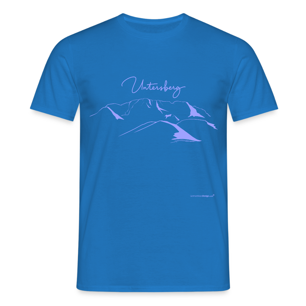 Untersberg Männer Premium T-Shirt Royalblau 4xDruck Hellblau - Royalblau