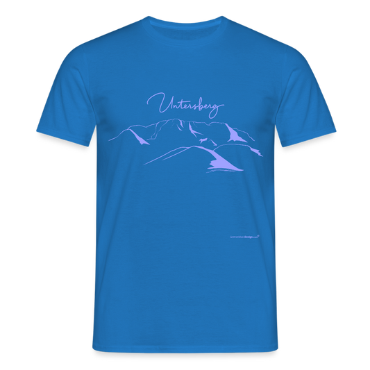 Untersberg Männer Premium T-Shirt Royalblau 4xDruck Hellblau - Royalblau