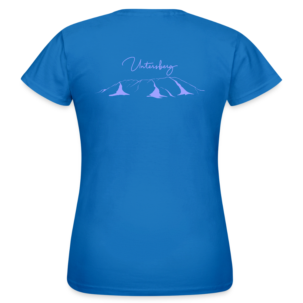 Untersberg Frauen Premium T-Shirt Königsblau 4xDruck Hellblau - Royalblau