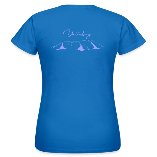Untersberg Frauen Premium T-Shirt Königsblau 4xDruck Hellblau - Royalblau