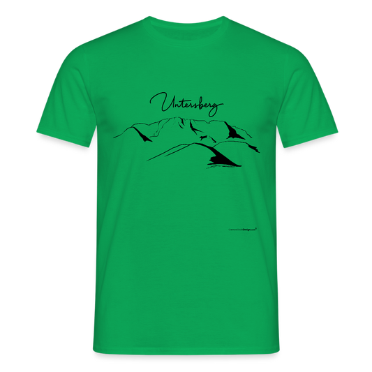 Untersberg Männer Premium T-Shirt vers. Farben 2xDruck Schwarz - Kelly Green
