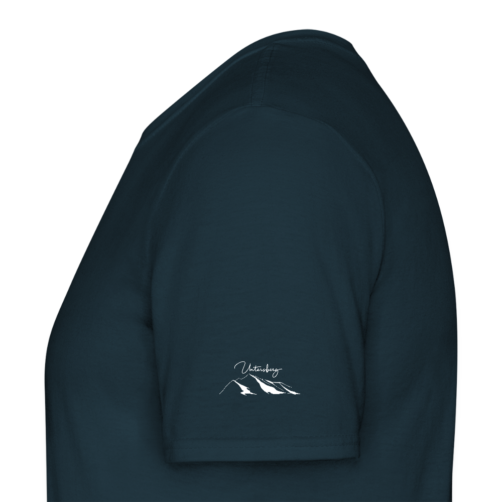 Untersberg Männer Premium T-Shirt vers. Farben 4xDruck Weiss - Navy