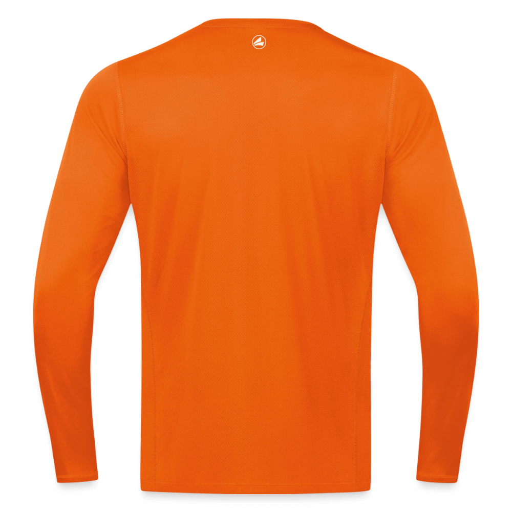 Untersberg Männer JAKO Langarmshirt vers. Farben 1xDruck weiß - Neonorange