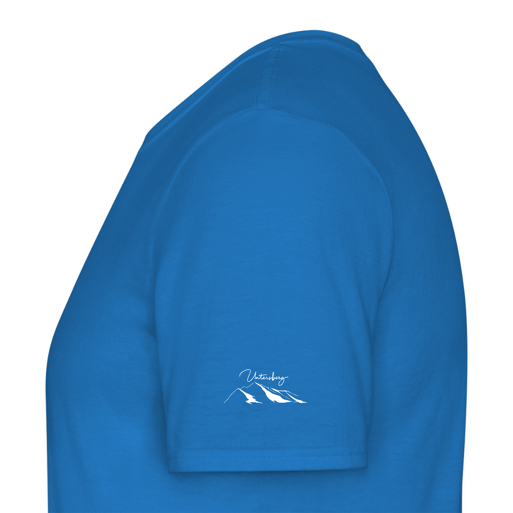 Untersberg Männer Premium T-Shirt vers. Farben 4xDruck Weiss - Royalblau
