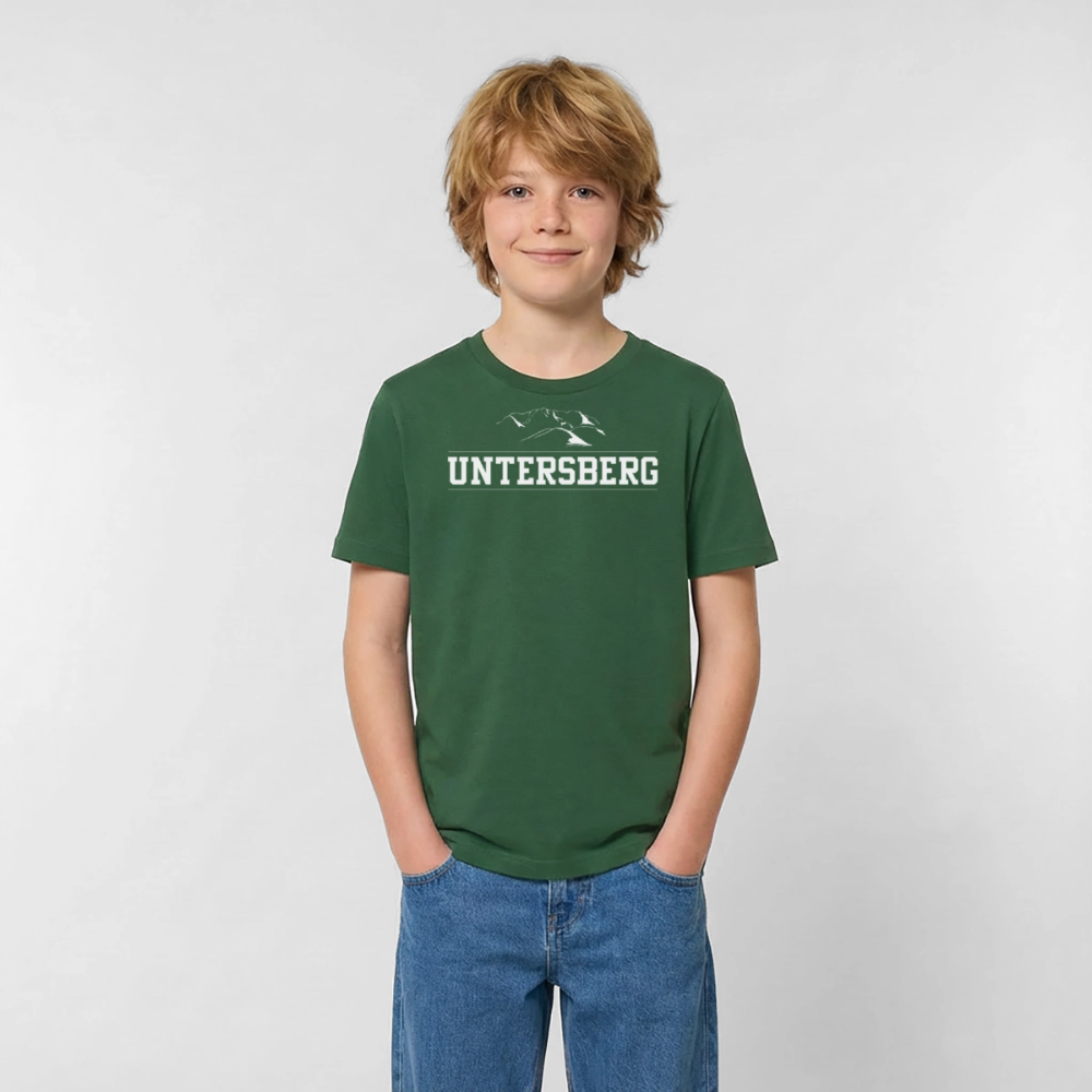 Kinder Untersberg T-Shirt von Russell - Flaschengrün