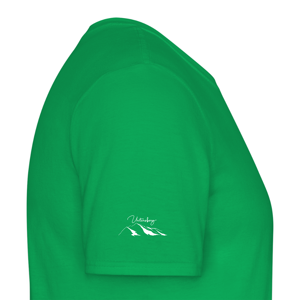 Untersberg Männer Premium T-Shirt vers. Farben 4xDruck Weiss - Kelly Green