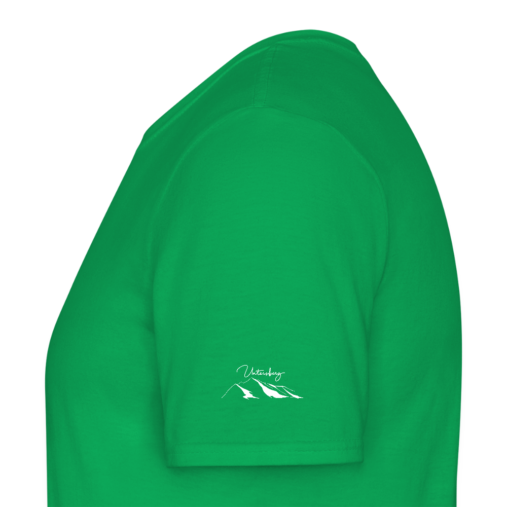 Untersberg Männer Premium T-Shirt vers. Farben 4xDruck Weiss - Kelly Green