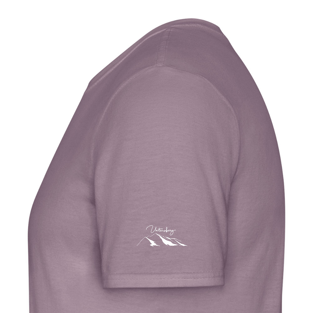 Untersberg Männer Premium T-Shirt vers. Farben 4xDruck Weiss - Lilagrau 