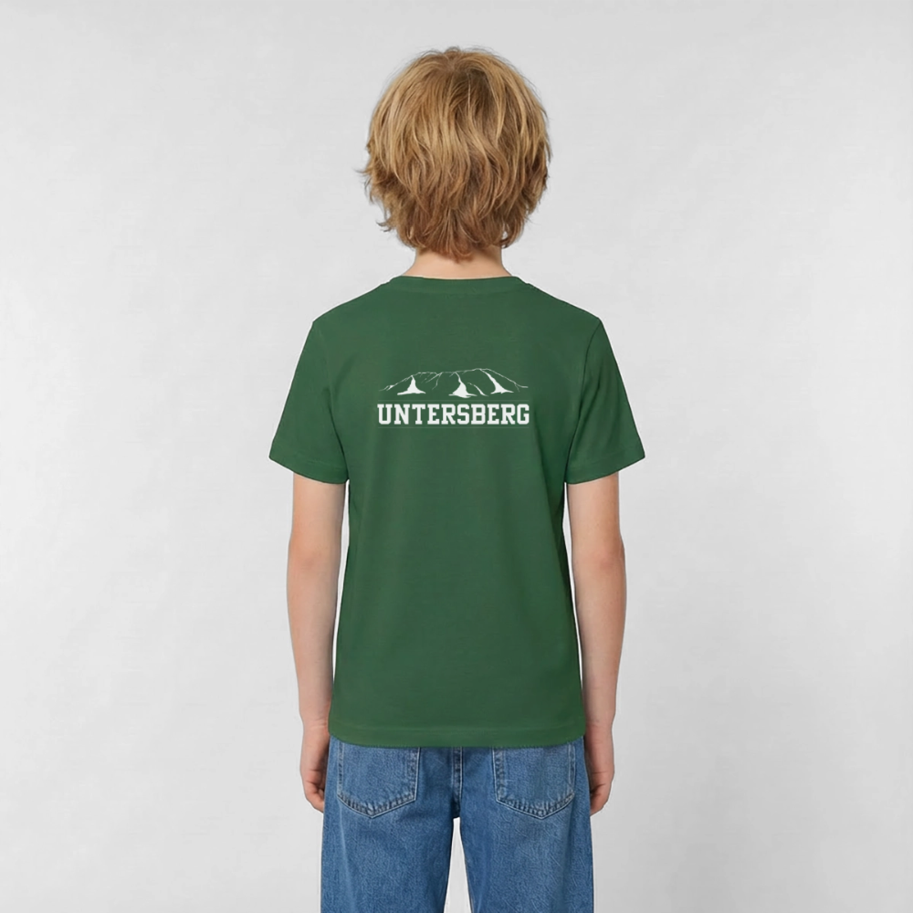 Kinder Untersberg T-Shirt von Russell - Flaschengrün