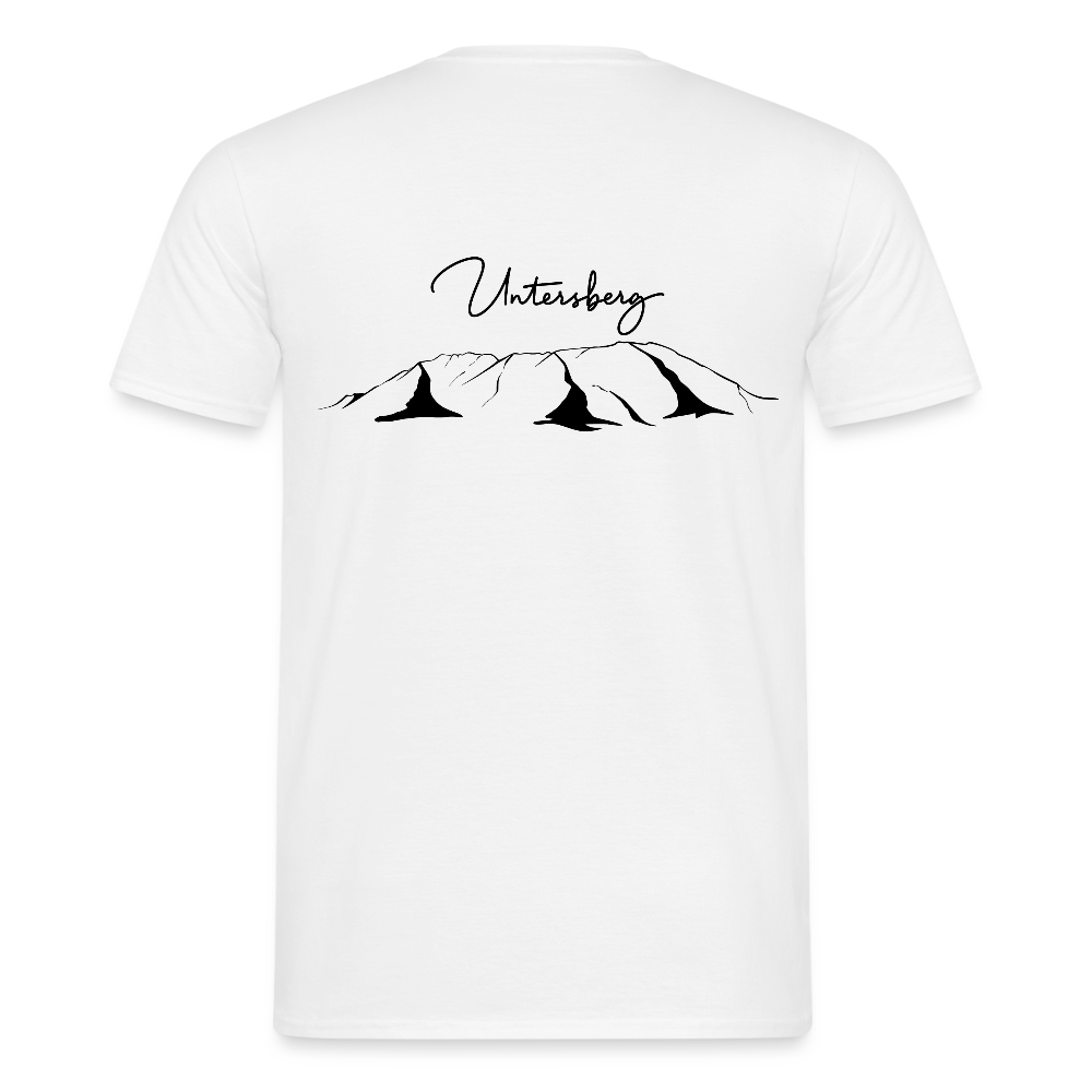Untersberg Männer Premium T-Shirt vers. Farben 2xDruck Schwarz - Weiß