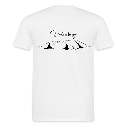 Untersberg Männer Premium T-Shirt vers. Farben 2xDruck Schwarz - Weiß