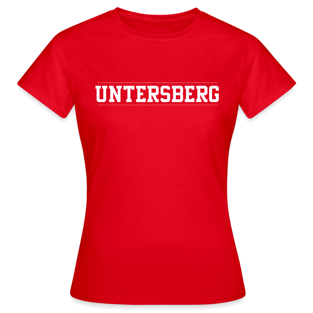 Untersberg Frauen T-Shirt vers. Farben 2xDruck weiß - Rot