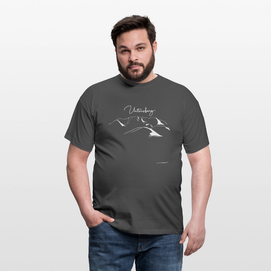Untersberg Männer Premium T-Shirt in vers. Farben 1xDruck Weiss - Anthrazit
