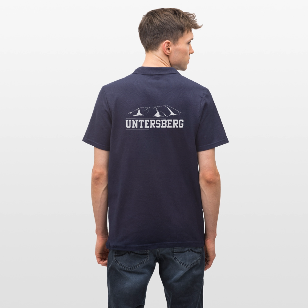Männer Poloshirt "Untersberg" exklusiv in schwarz - Navy