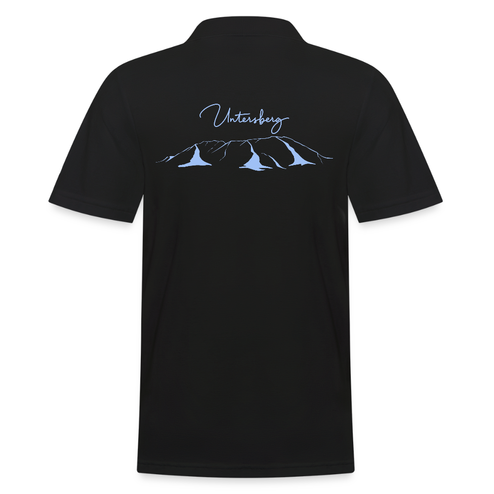 Männer Poloshirt Untersberg in Navyblau - Schwarz