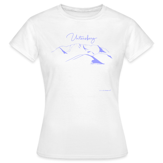 Untersberg Frauen Premium T-Shirt vers. Farben 2xDruck Hellblau - Weiß