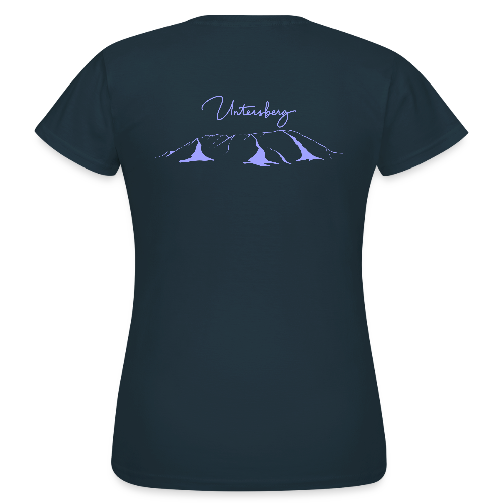 Untersberg Frauen Premium T-Shirt vers. Farben 2xDruck Hellblau - Navy