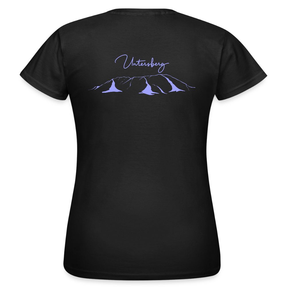 Untersberg Frauen Premium T-Shirt vers. Farben 2xDruck Hellblau - Schwarz