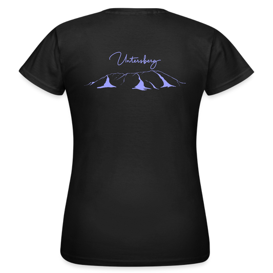 Untersberg Frauen Premium T-Shirt vers. Farben 2xDruck Hellblau - Schwarz