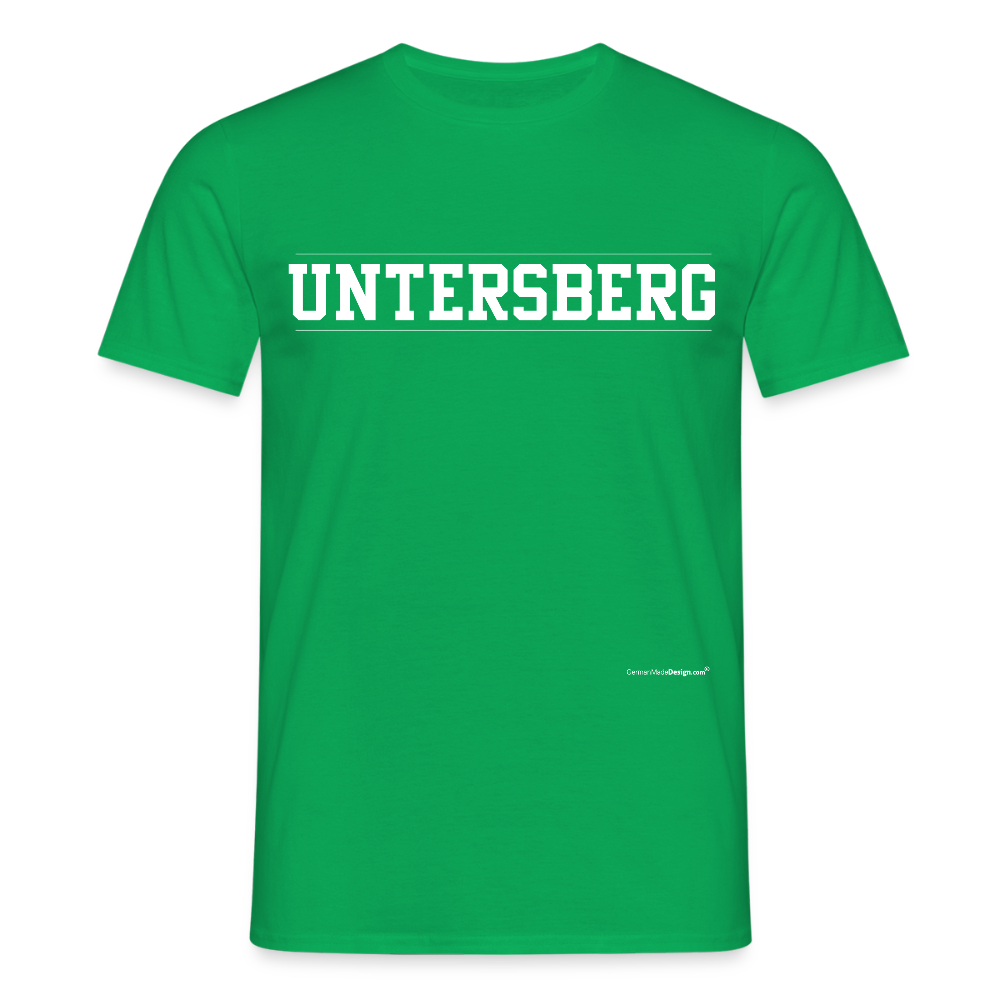 UNTERSBERG Schriftzug - Männer T-Shirt Premium Qualität - Kelly Green