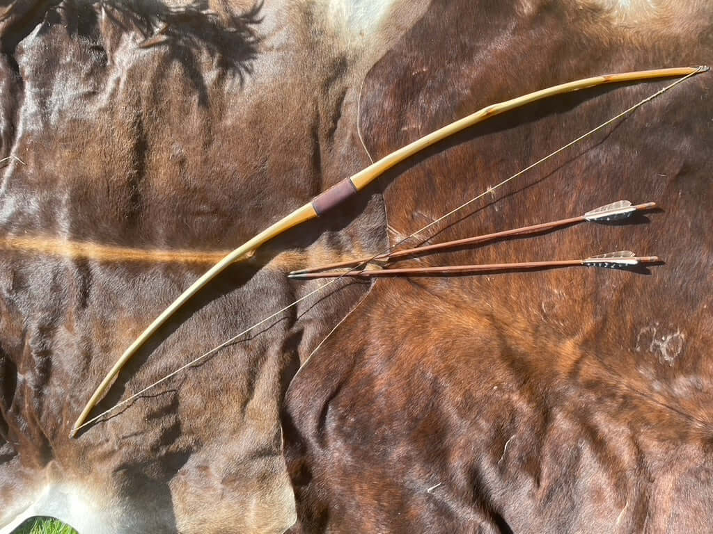 Eibe Paddle Flachbogen - 45lbs auf 28inch - 61inch Länge - inkl. 3 Pfeile